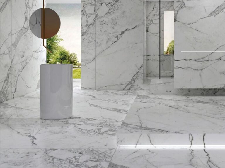 Керамогранит Staturio White Polished (6 мм) (MN019AP261206) 120×260 от Moreroom (Китай)
