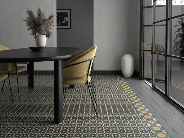 Керамогранит SYNC FLOWER BLUE (125634) 15×15 от DNA Tiles (Испания)